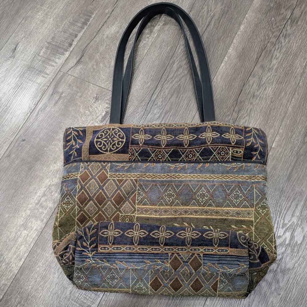Danny K. Beverly Hills Tapestry Tote Bag Boho Geometric Made in USA - Picture 8 of 12